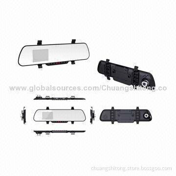 Private design 2.7" Bluetooth car digital rear view mirror camera
